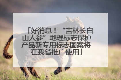 好消息！“吉林长白山人参”地理标志保护产品新专用标志图案将在我省推广使用