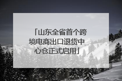 山东全省首个跨境电商出口退货中心仓正式启用