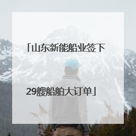 山东新能船业签下29艘船舶大订单