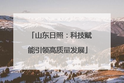 山东日照：科技赋能引领高质量发展