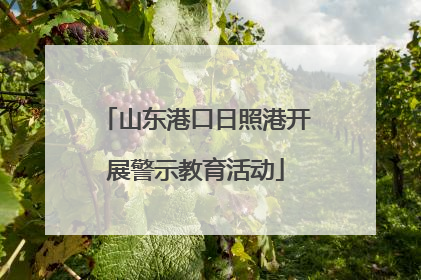山东港口日照港开展警示教育活动