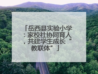 岳西县实验小学：家校社协同育人，共建学生成长“教联体”