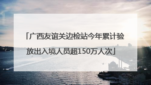 广西友谊关边检站今年累计验放出入境人员超150万人次