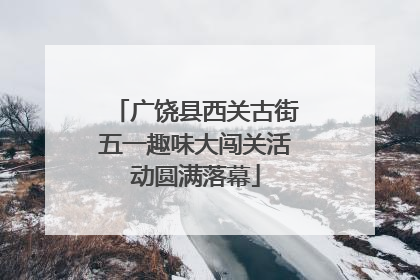 广饶县西关古街五一趣味大闯关活动圆满落幕