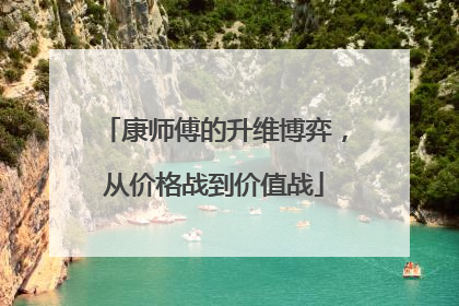 康师傅的升维博弈，从价格战到价值战