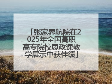 张家界航院在2025年全国高职高专院校思政课教学展示中获佳绩