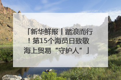 新华鲜报丨踏浪而行！第15个海员日致敬海上贸易“守护人”