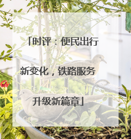 时评：便民出行新变化，铁路服务升级新篇章
