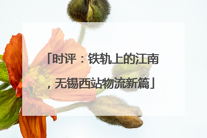 时评：铁轨上的江南，无锡西站物流新篇