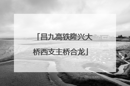 昌九高铁隆兴大桥西支主桥合龙