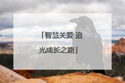 智慧关爱 追光成长之路