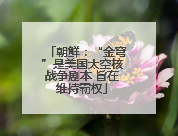 朝鲜：“金穹”是美国太空核战争剧本 旨在维持霸权