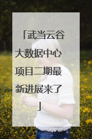 武当云谷大数据中心项目二期最新进展来了