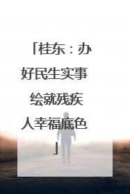 桂东：办好民生实事 绘就残疾人幸福底色