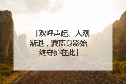 欢呼声起、人潮渐退，藏蓝身影始终守护在此