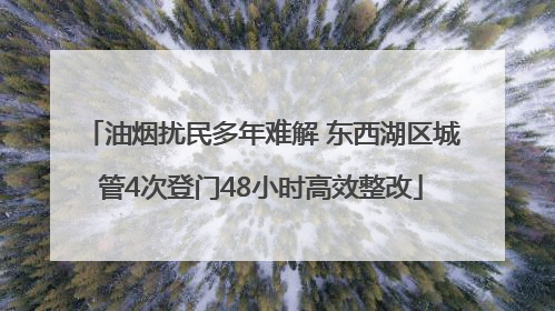 油烟扰民多年难解 东西湖区城管4次登门48小时高效整改