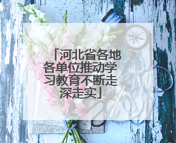 河北省各地各单位推动学习教育不断走深走实