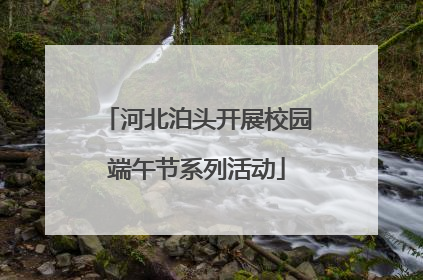河北泊头开展校园端午节系列活动
