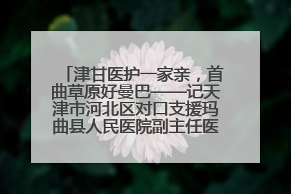 津甘医护一家亲，首曲草原好曼巴——记天津市河北区对口支援玛曲县人民医院副主任医师山西籍女儿崔洁娜