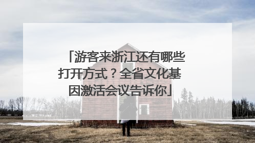 游客来浙江还有哪些打开方式？全省文化基因激活会议告诉你