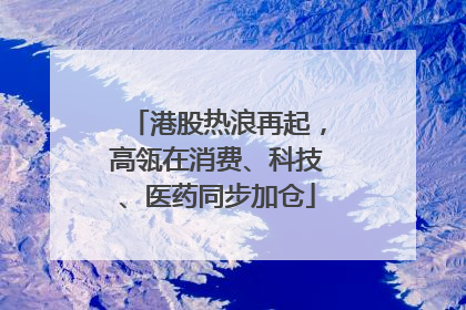 港股热浪再起，高瓴在消费、科技、医药同步加仓