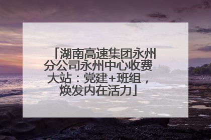 湖南高速集团永州分公司永州中心收费大站：党建+班组，焕发内在活力