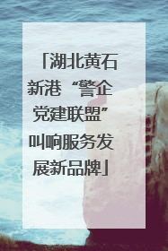 湖北黄石新港“警企党建联盟”叫响服务发展新品牌