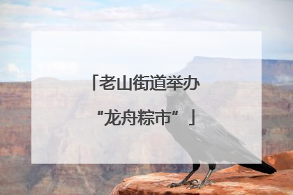 老山街道举办“龙舟粽市”