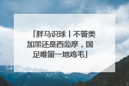胖马识球丨不管美加墨还是西葡摩，国足唯留一地鸡毛