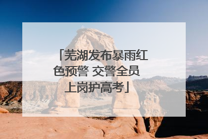 芜湖发布暴雨红色预警 交警全员上岗护高考