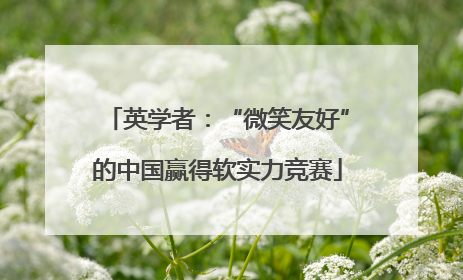 英学者：“微笑友好”的中国赢得软实力竞赛