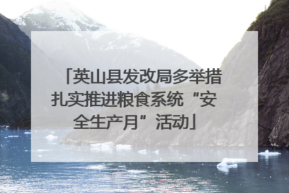 英山县发改局多举措扎实推进粮食系统“安全生产月”活动