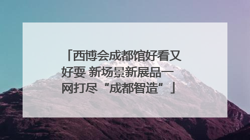 西博会成都馆好看又好耍 新场景新展品一网打尽“成都智造”