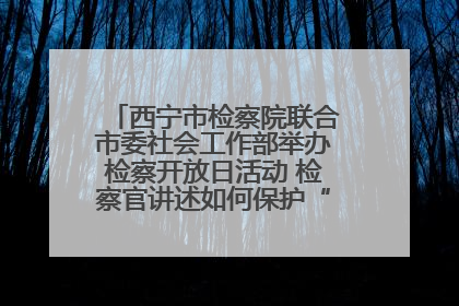 西宁市检察院联合市委社会工作部举办检察开放日活动 检察官讲述如何保护“少年的你”