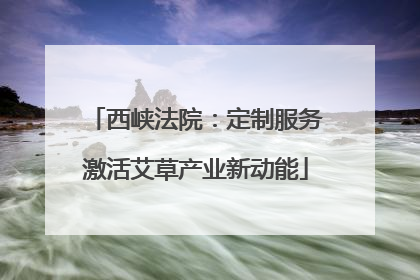 西峡法院：定制服务激活艾草产业新动能