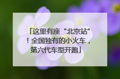 这里有座“北京站”！全国独有的小火车，第六代车型开跑