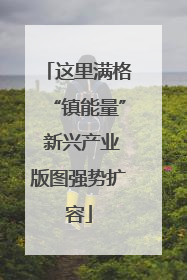 这里满格“镇能量” 新兴产业版图强势扩容