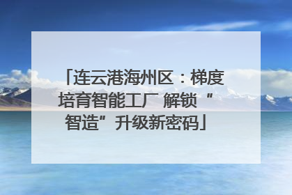连云港海州区：梯度培育智能工厂 解锁“智造”升级新密码
