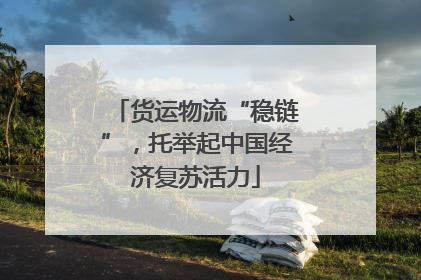 货运物流“稳链”，托举起中国经济复苏活力