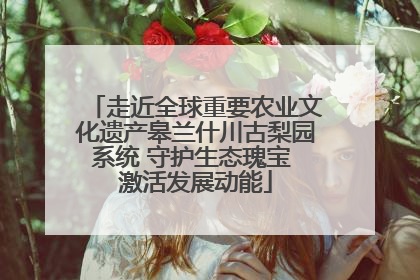 走近全球重要农业文化遗产皋兰什川古梨园系统 守护生态瑰宝 激活发展动能
