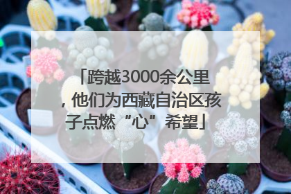 跨越3000余公里，他们为西藏自治区孩子点燃“心”希望