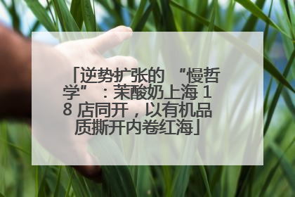 逆势扩张的 “慢哲学”：茉酸奶上海 18 店同开，以有机品质撕开内卷红海