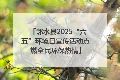 邻水县2025“六五”环境日宣传活动点燃全民环保热情