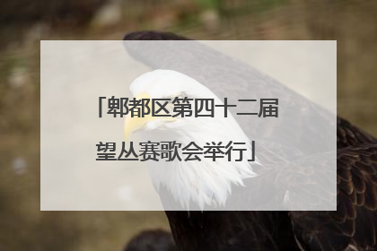 郫都区第四十二届望丛赛歌会举行