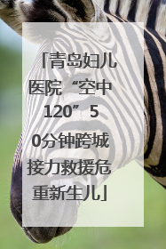 青岛妇儿医院“空中120”50分钟跨城接力救援危重新生儿