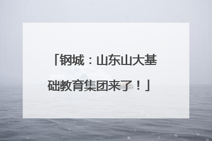 钢城：山东山大基础教育集团来了！