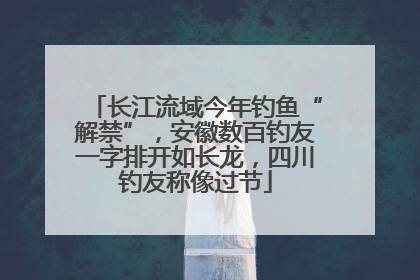 长江流域今年钓鱼“解禁”，安徽数百钓友一字排开如长龙，四川钓友称像过节