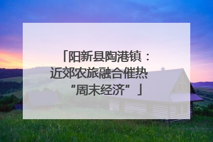 阳新县陶港镇：近郊农旅融合催热“周末经济”