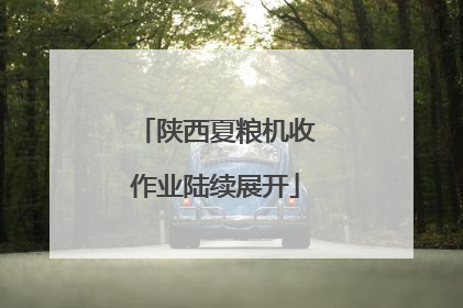 陕西夏粮机收作业陆续展开
