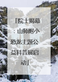 院士揭幕：山师附小恐龙主题公益科普展启动